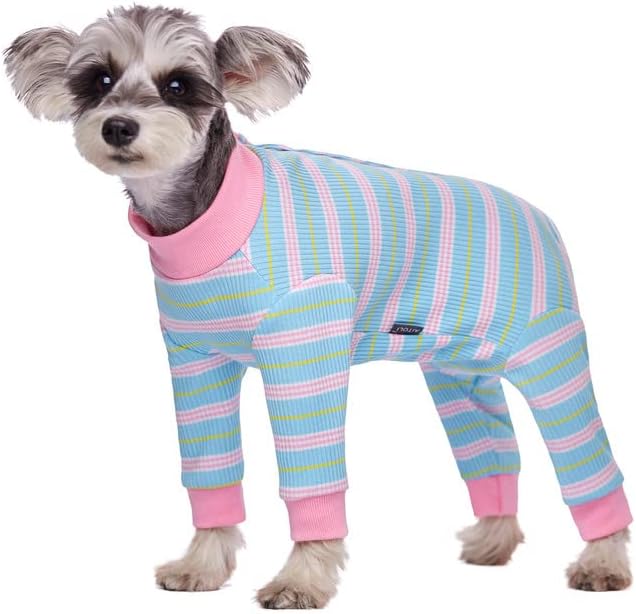 Dog Surgery Recovery Suit, Four-Leg Long Sleeve Dog Onesie