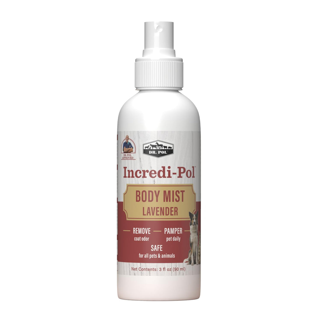 Dr. Pol Pet Deodorizer Body Mist, Odor Eliminator for Dogs & Cats, 3oz