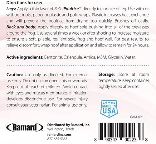 Ramard Relief Poultice for Horses -Veterinary Liniment Gel for Horse