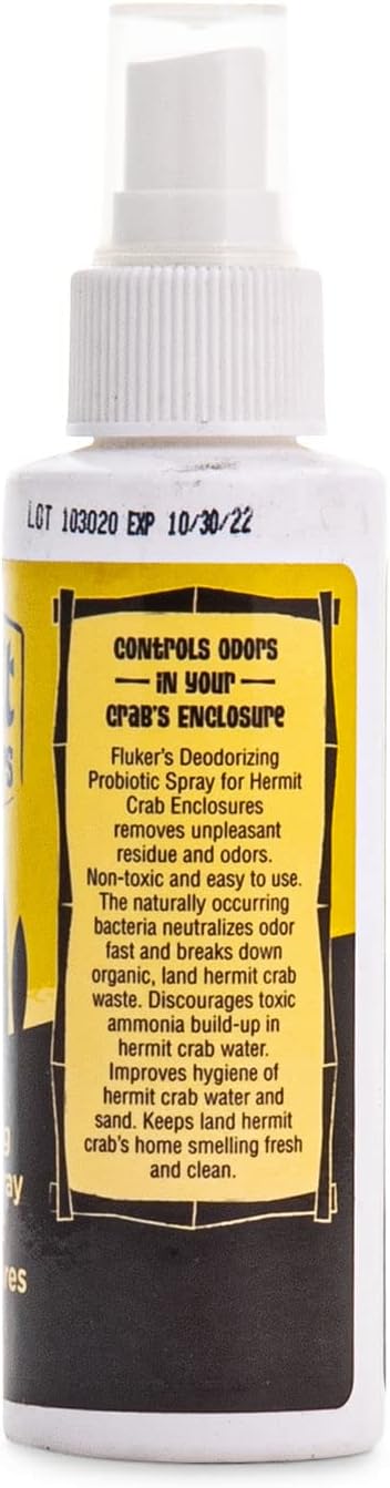 Fluker's Deodorizing Probiotic Spray for Hermit Crab Enclosures, 4 oz