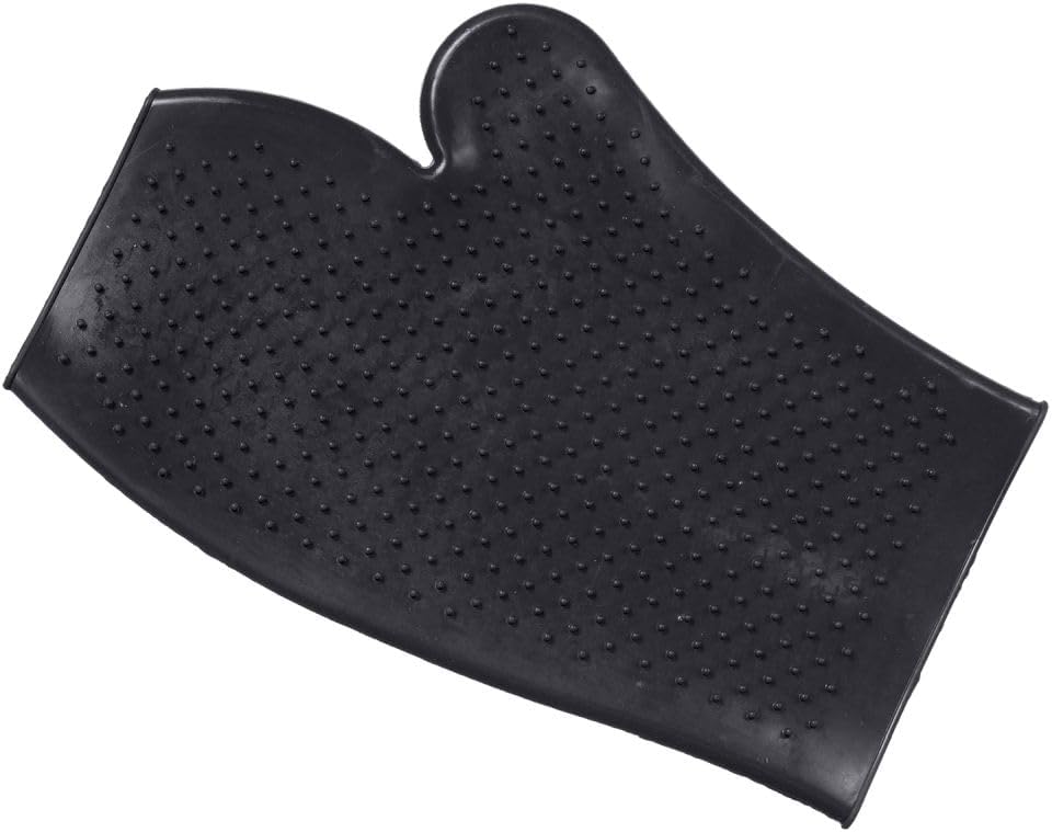Tough1 Rubber Grooming Glove - Black