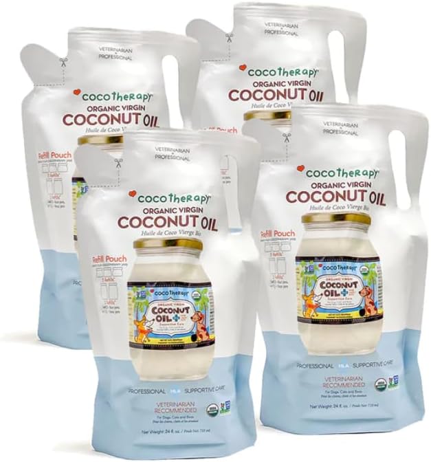 CocoTherapy USDA Organic Virgin Coconut Oil Refill Pouch
