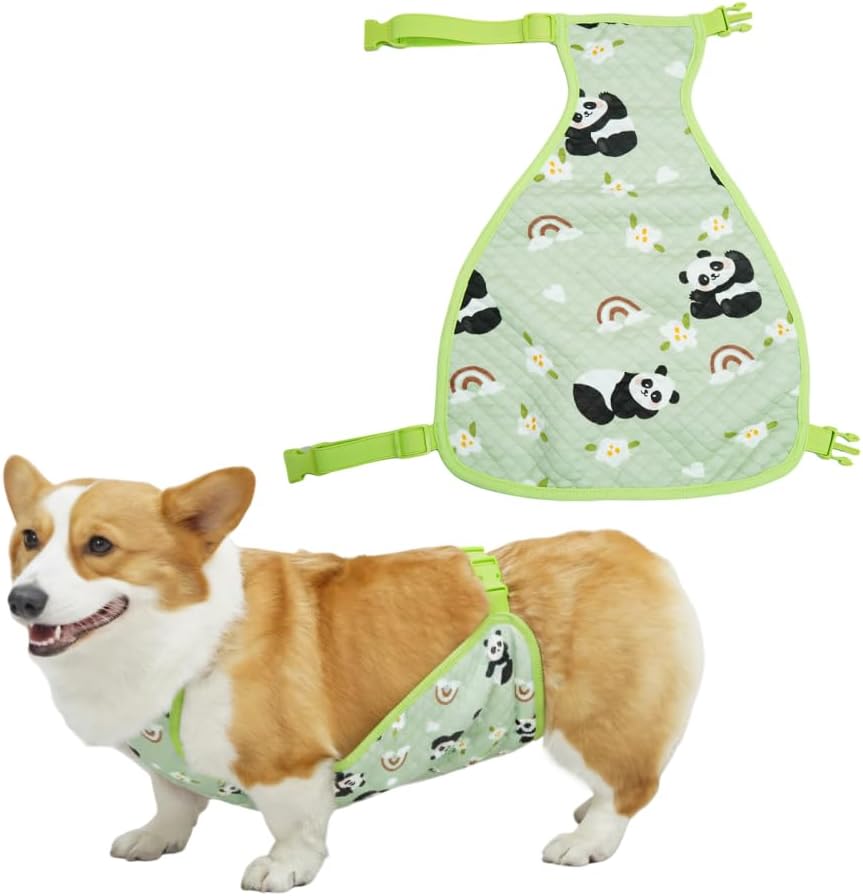Dog Belly Cover, Cotton Abdominal Protective Vest for Small Medium