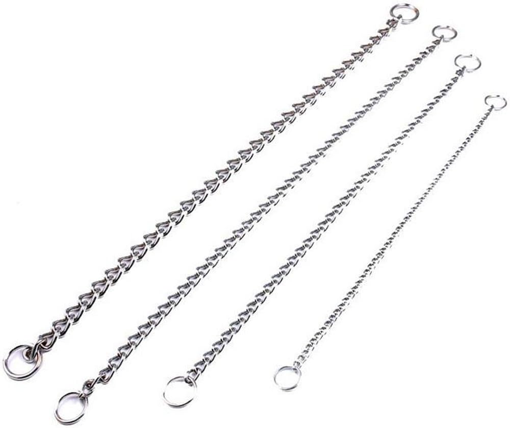 SGODA Chain Dog Training Choke Collar, 24 in, 3.5 mm