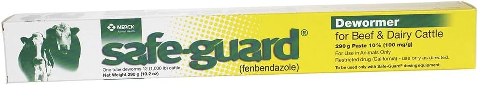 Merck Animal Health Safe Guard Beef Dairy Cattle Dewormer Paste 290gm