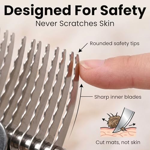Pet Dematting Comb & Pet Dematting Brush & Rake