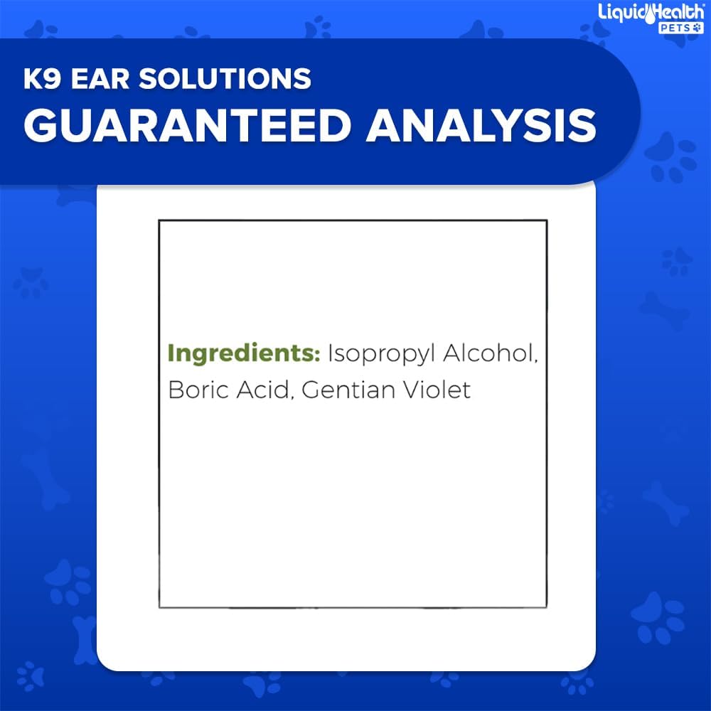 LIQUIDHEALTH Pets K9 Dog Ear Cleaner Wash Solutions