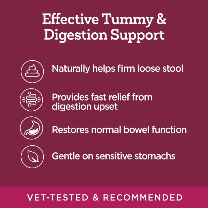 Vetality Stop The Runs | Dog Anti Diarrhea Medicine | 6 Count Chewable