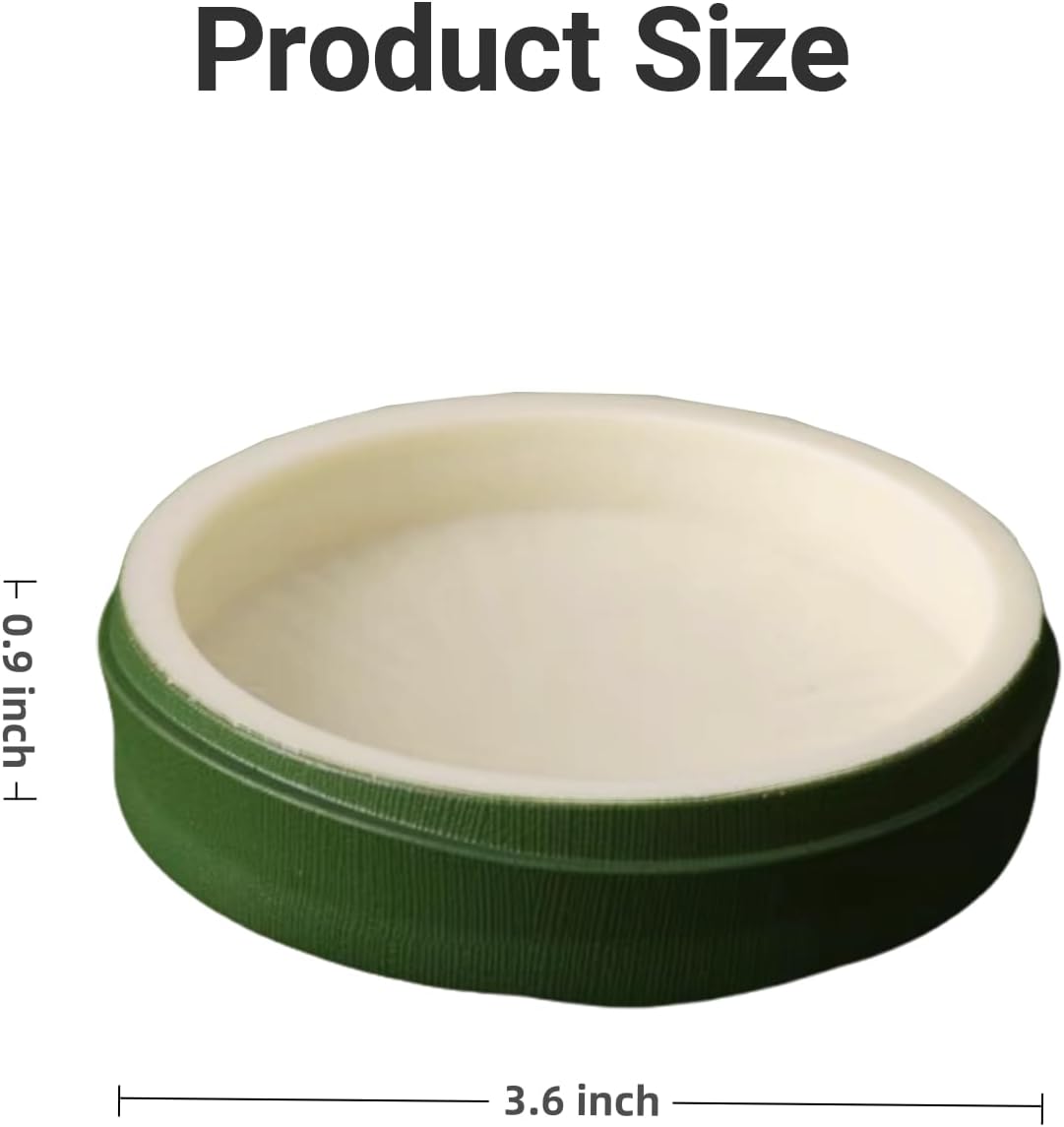 2 Pack Snail Water and Food Bowl,atural Design Food Bowl for Pet