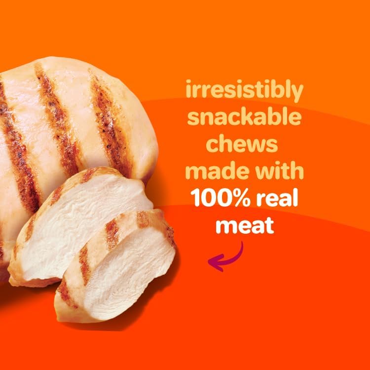 Hartz Oinkies Tender Twists Rawhide‑Free Dog Chews with Real Chicken