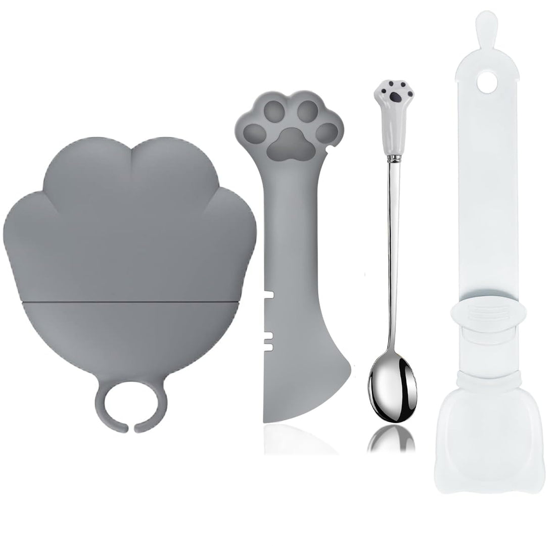 Cat Dog Food Can Lids Spoons