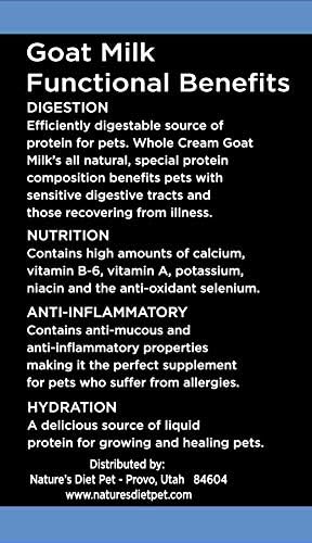 Nature's Diet Pet Dried Whole Cream Goat Milk for use as High Protein