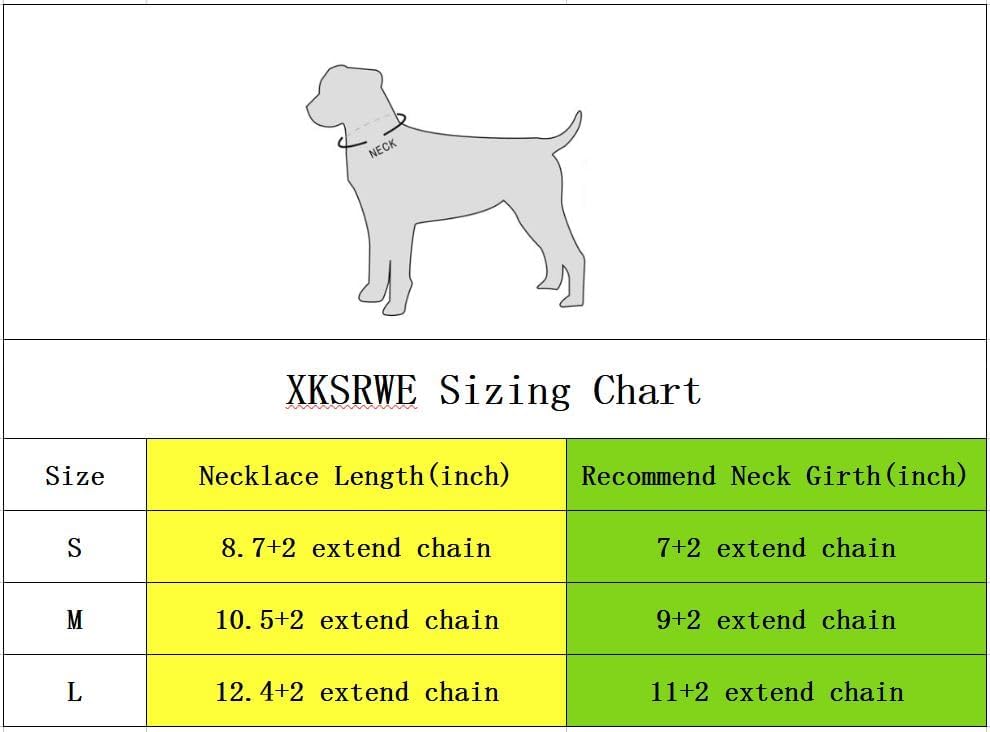 XKSRWE Dog Cat Pearls Necklace Collar with Rhinestones Heart Charm