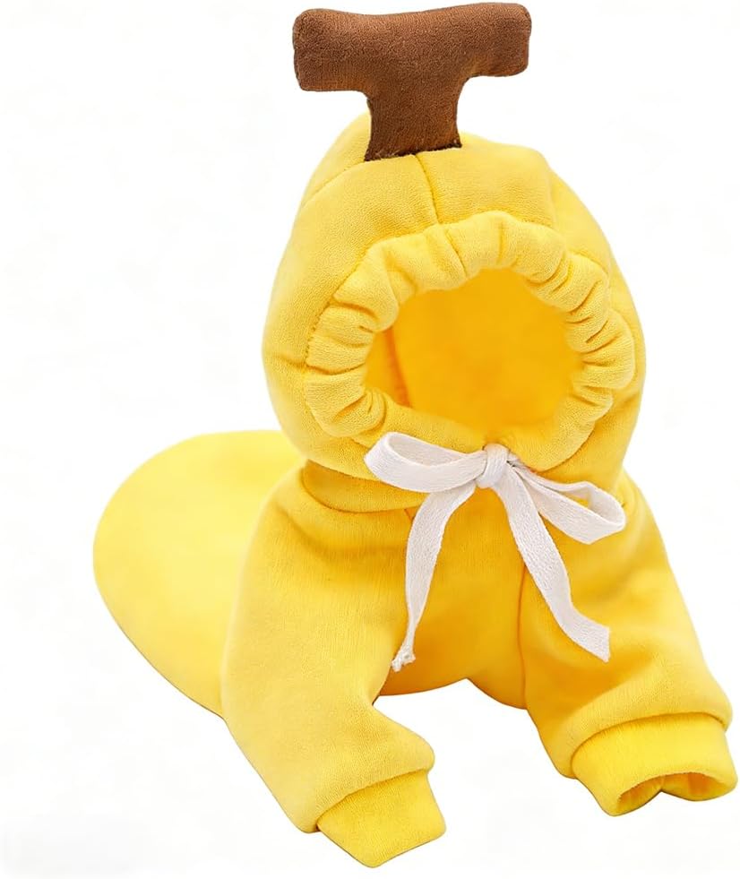Fleece Lined Dog Hoodie Coat Warm Fall Winter Dog Sweatshirt, Squirrel