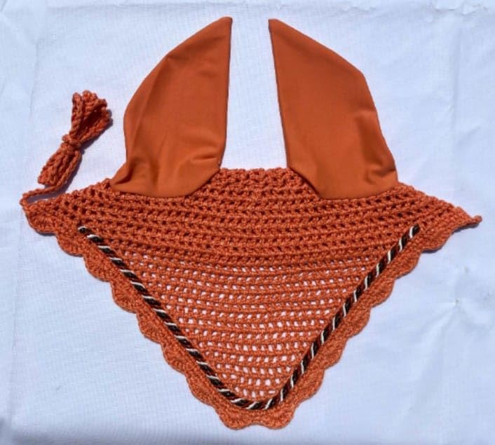 Horse Ear Bonnet Ear Net Hat Fly Bonnet Hood Mask Fly Veil Full Hand