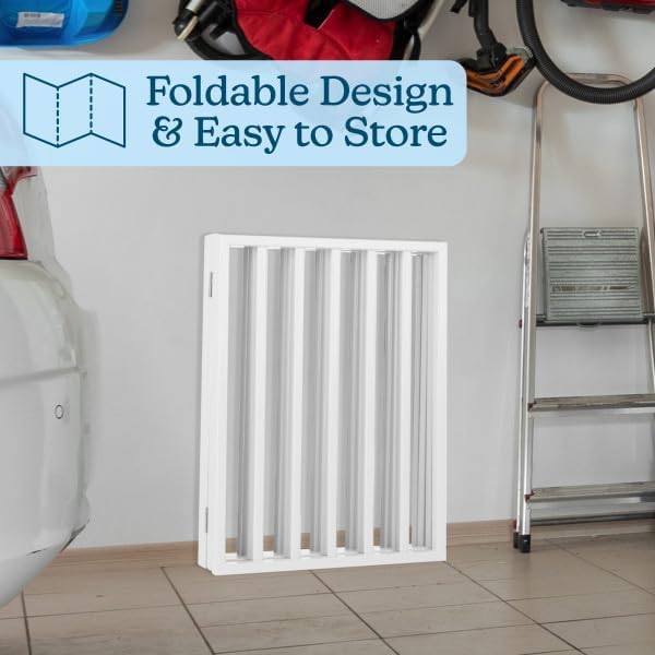 Indoor Pet Gate - 4-Panel Folding Dog Gate for Stairs or Doorways