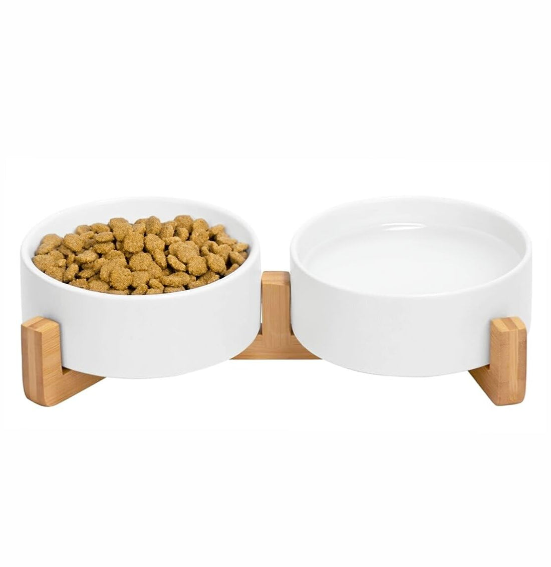 Ceramic Cat and Small Dog Bowl Set