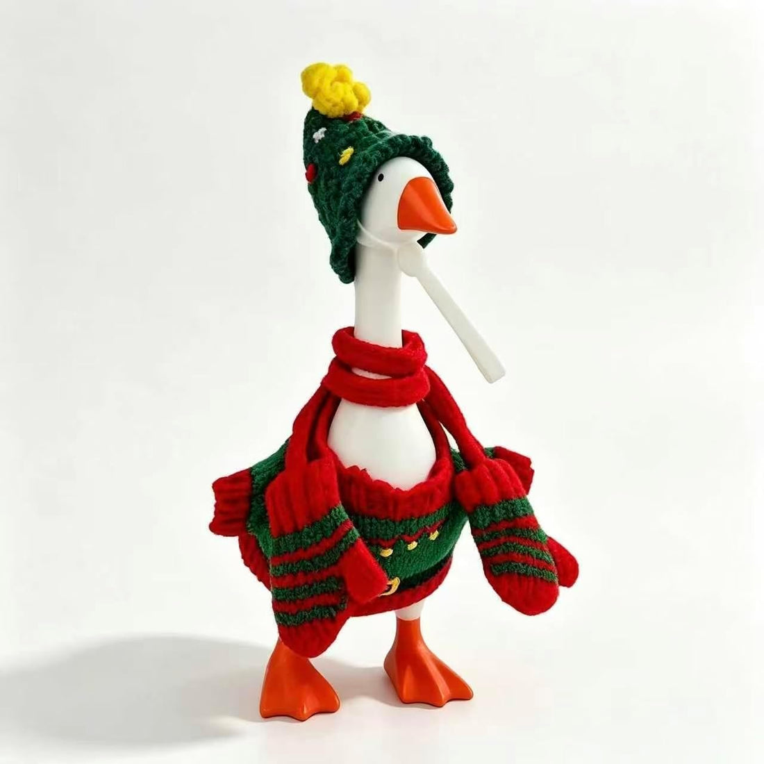 7 Inch Christmas Desk Goose Outfits(Christmas Red)