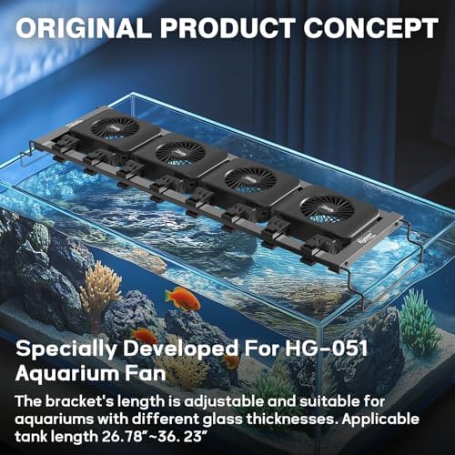 hygger 3 Aquarium Chillers Fan and 1 Holder