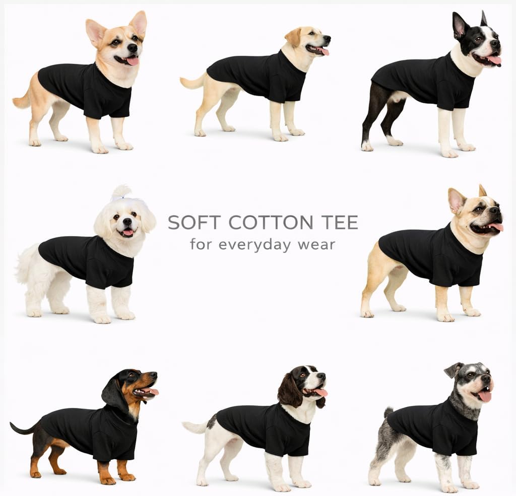 Lovelonglong Pet Clothing Dog Costumes Basic Blank T-Shirt Tee Shirts