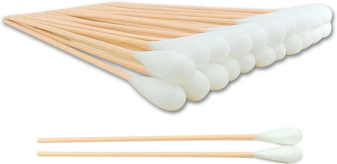 150pcs Large Cotton Swabs,6 Inch Long Large Cotton Buds with Bamboo