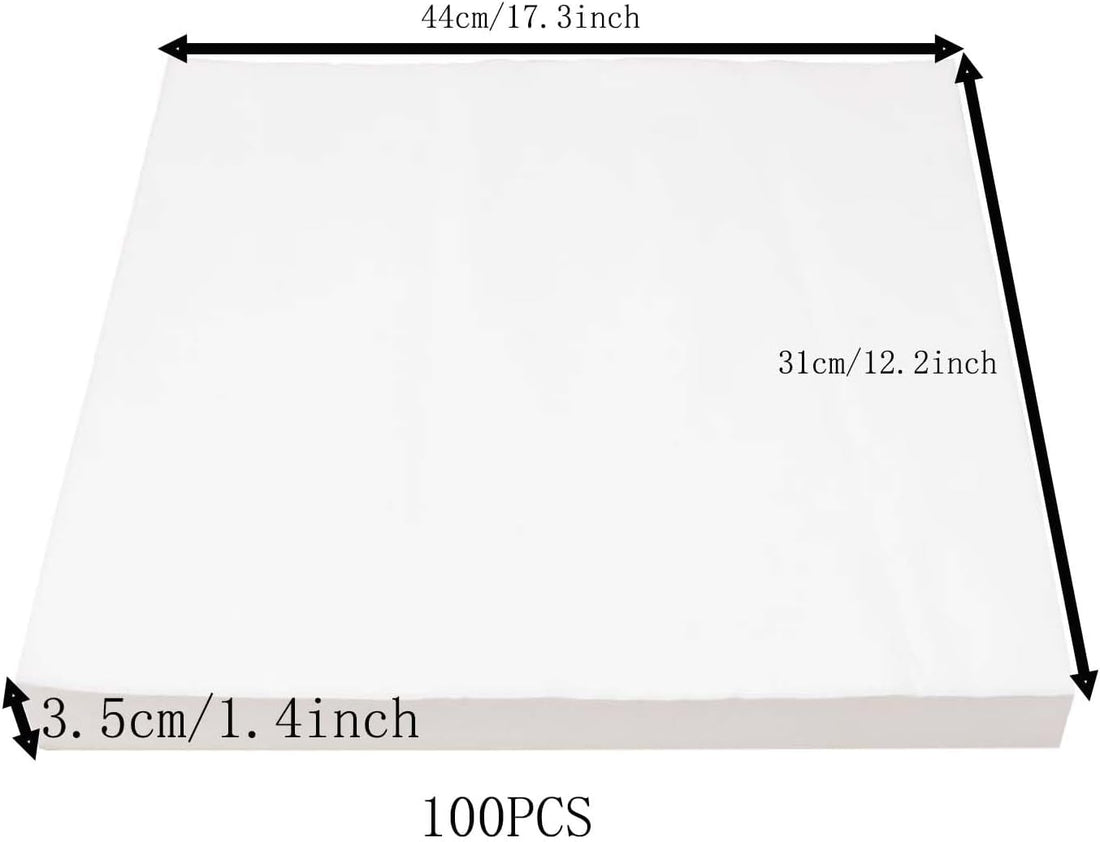 100 Sheets Bird Cage Liner Papers, Disposable Bird Cage Paper Liners