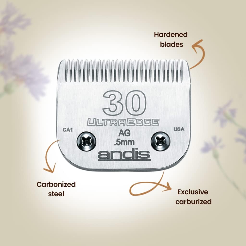 Andis 64075 UltraEdge Blade, Size 30, 1/50in, Chrome