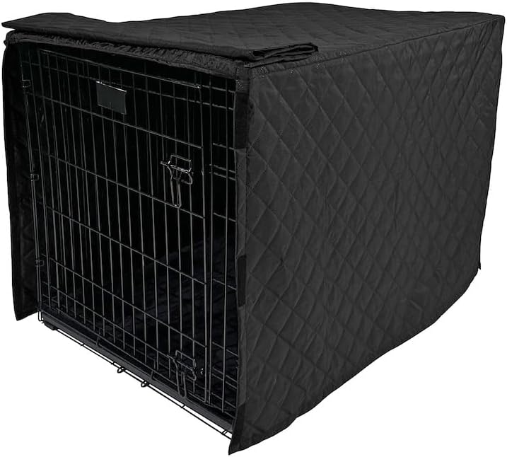 4Knines Quilted Dog Crate Cover – Heavy-Duty