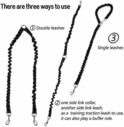 2 Dog Leash No Tangle Pet Double Dog Coupler Walking & Training Leash