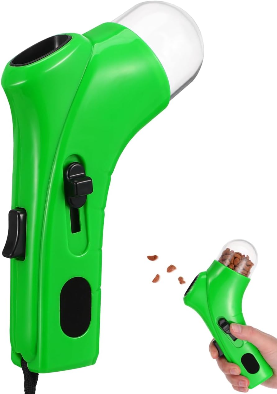 balacoo Dog Treat Launcher Green Plastic Interactive Toy