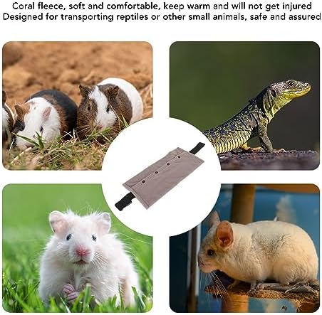 Soft Reptile Sling Carrier with Adjustable Strap