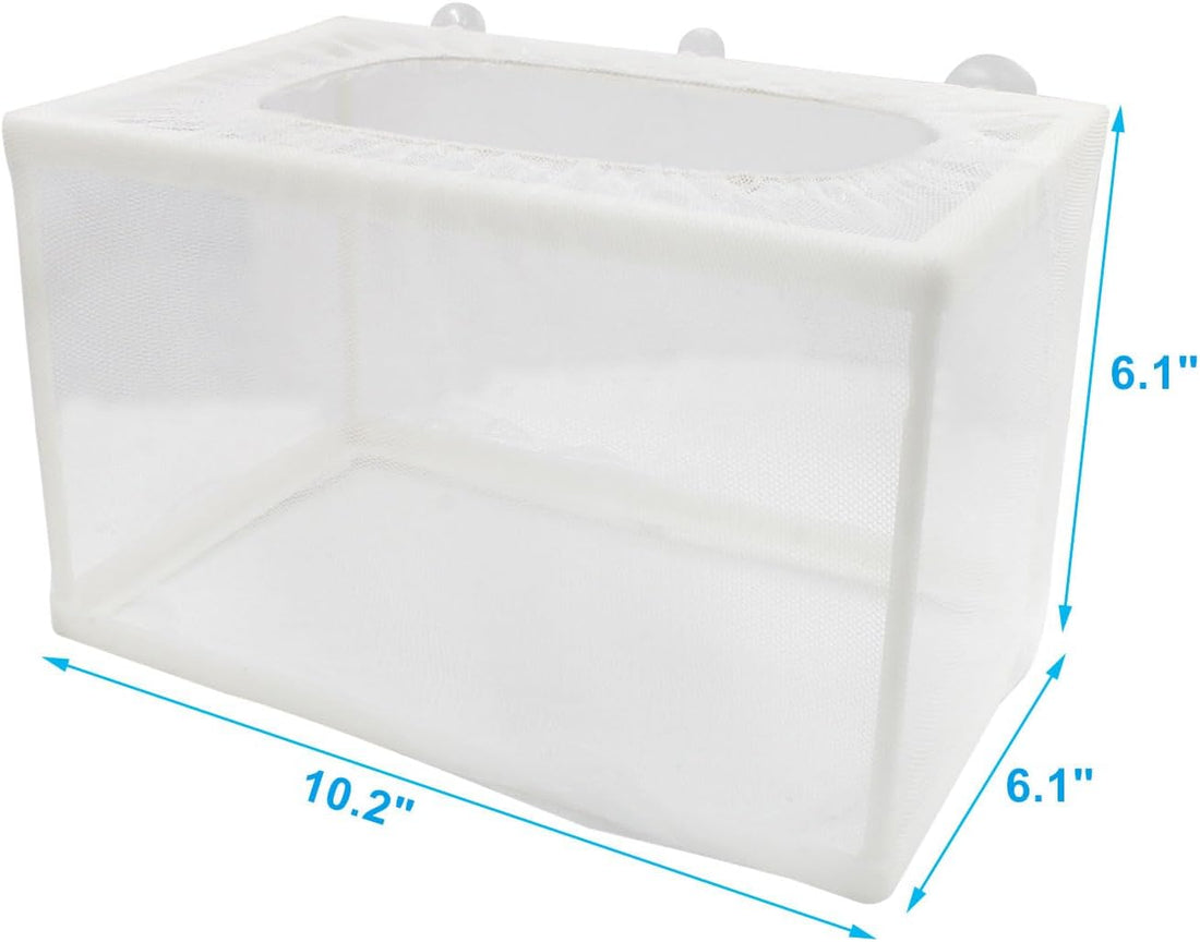Hordion 2 Pack Mesh Aquarium Breeder Box, Fish Tank Breeder Net