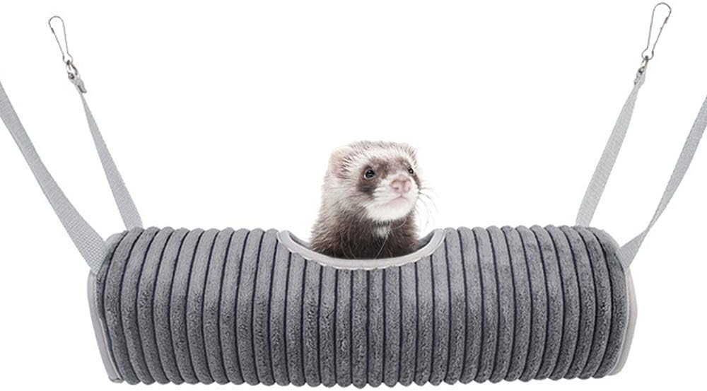 Ferret Tunnel Hanging Hammock Bed, Small Animal Rats Squirrel Toy