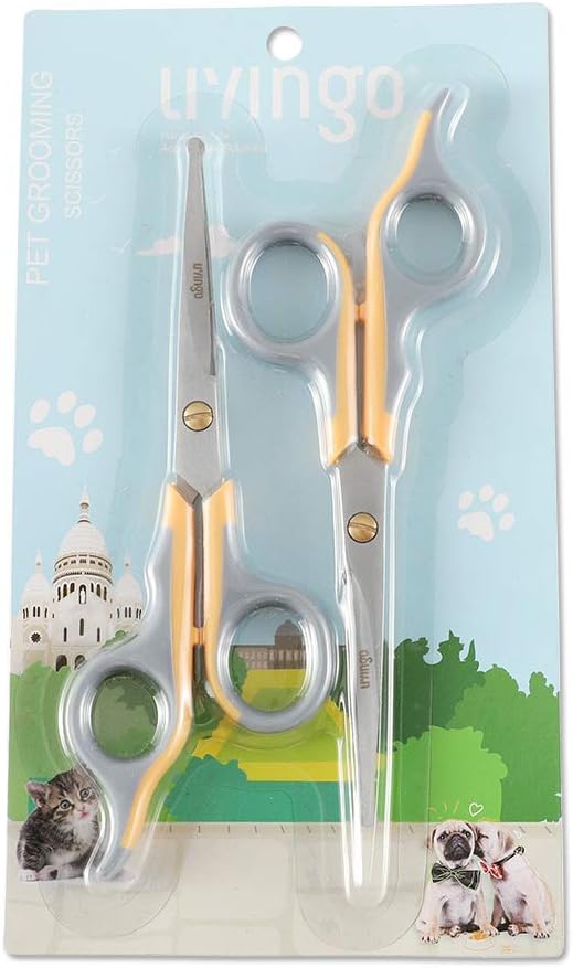 LIVINGO Professional Pet Grooming Scissors for Cats & Dogs