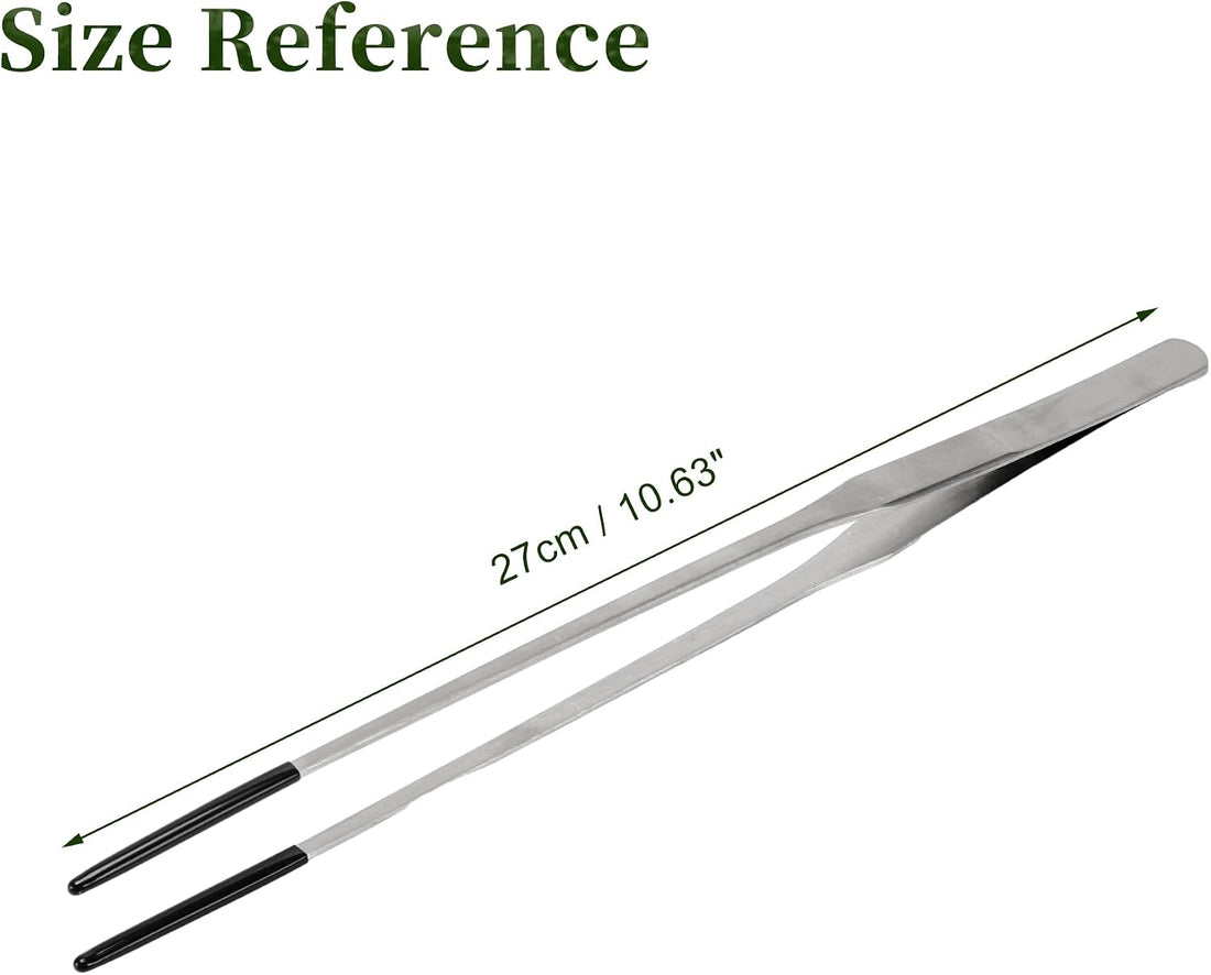 10.63" L Aquarium Straight Feeding Tweezer for Feeding with Red