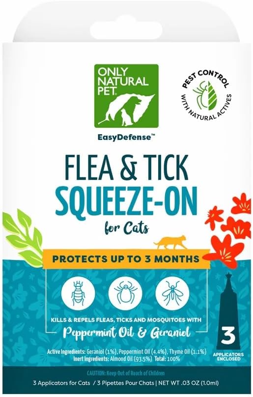 Only Natural Pet EasyDefense Flea&Tick Squeeze-On Drops