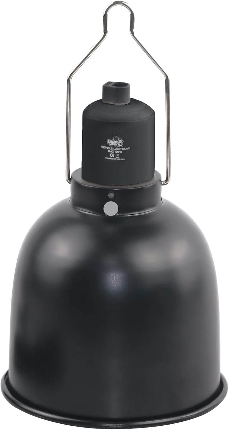 LUCKY HERP Aluminum 5.5inch Shallow Dome Reptile Light Fixture