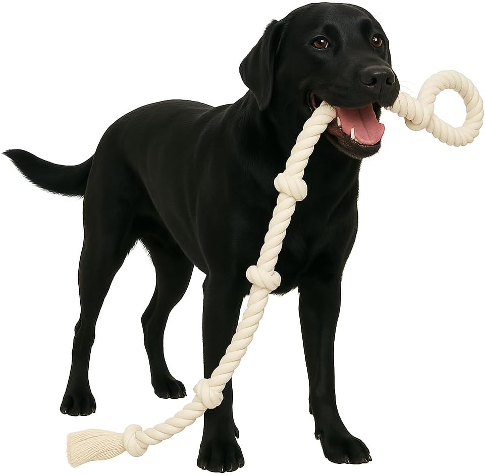 2-Pack 20” Heavy-Duty Dog Rope Toys for Strong Chewers