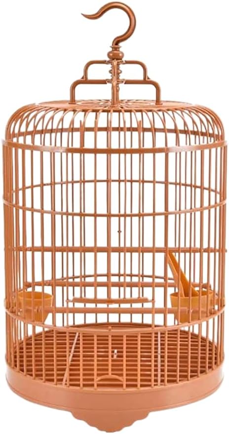 Leadigol 1PCS Plastic Round Bird Cage Assembly Pet Cage Display Cage