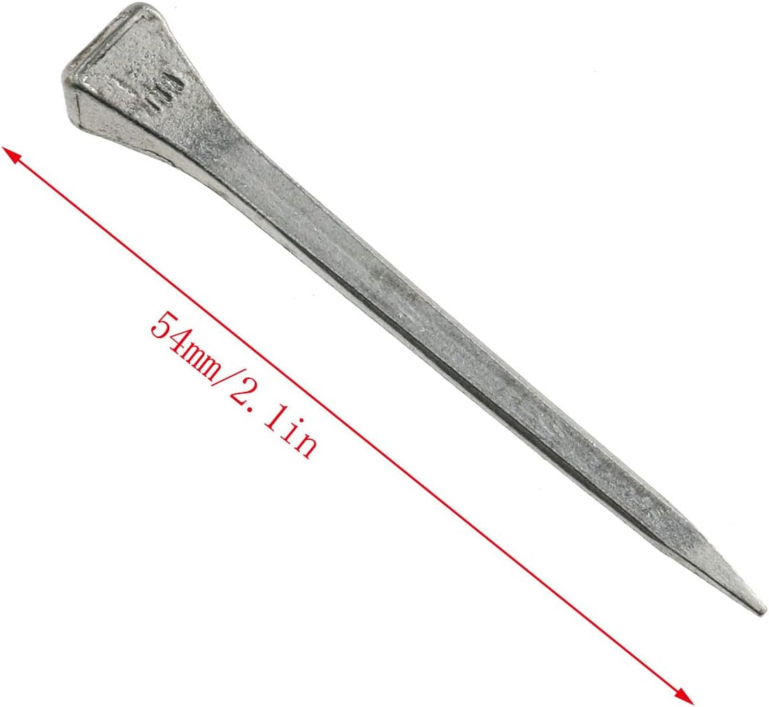 E-outstanding 50-Pack Low Carbon Steel 2.4 Inch E6 Horseshoe Nails