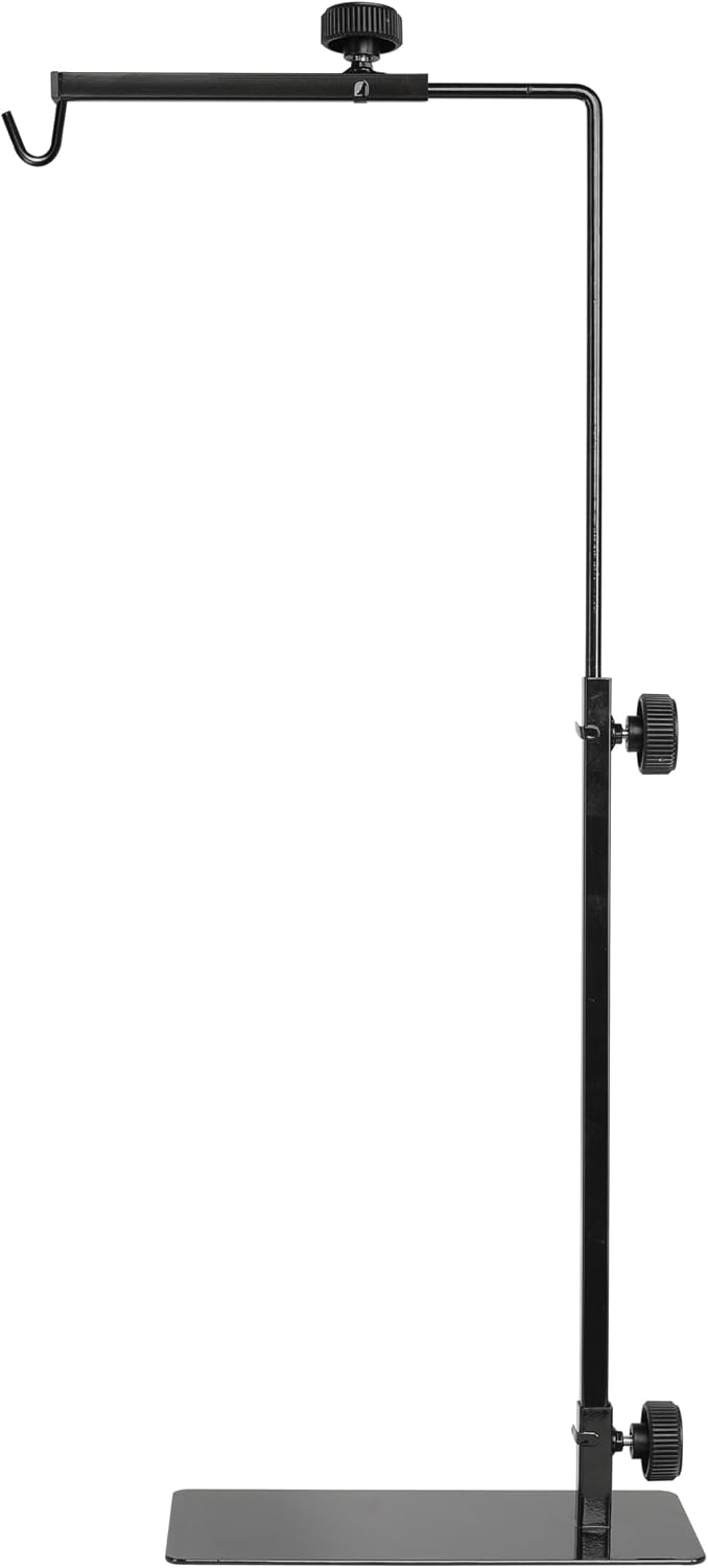 Simple Deluxe Reptile Lamp Stand Adjustable 14-26 inch Metal Bracket