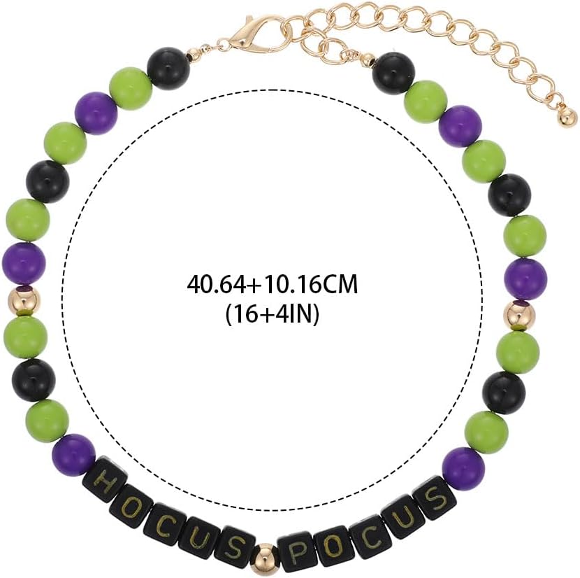 Halloween Beaded Pet Necklace Collar Dog Cat Holiday Costume Collar