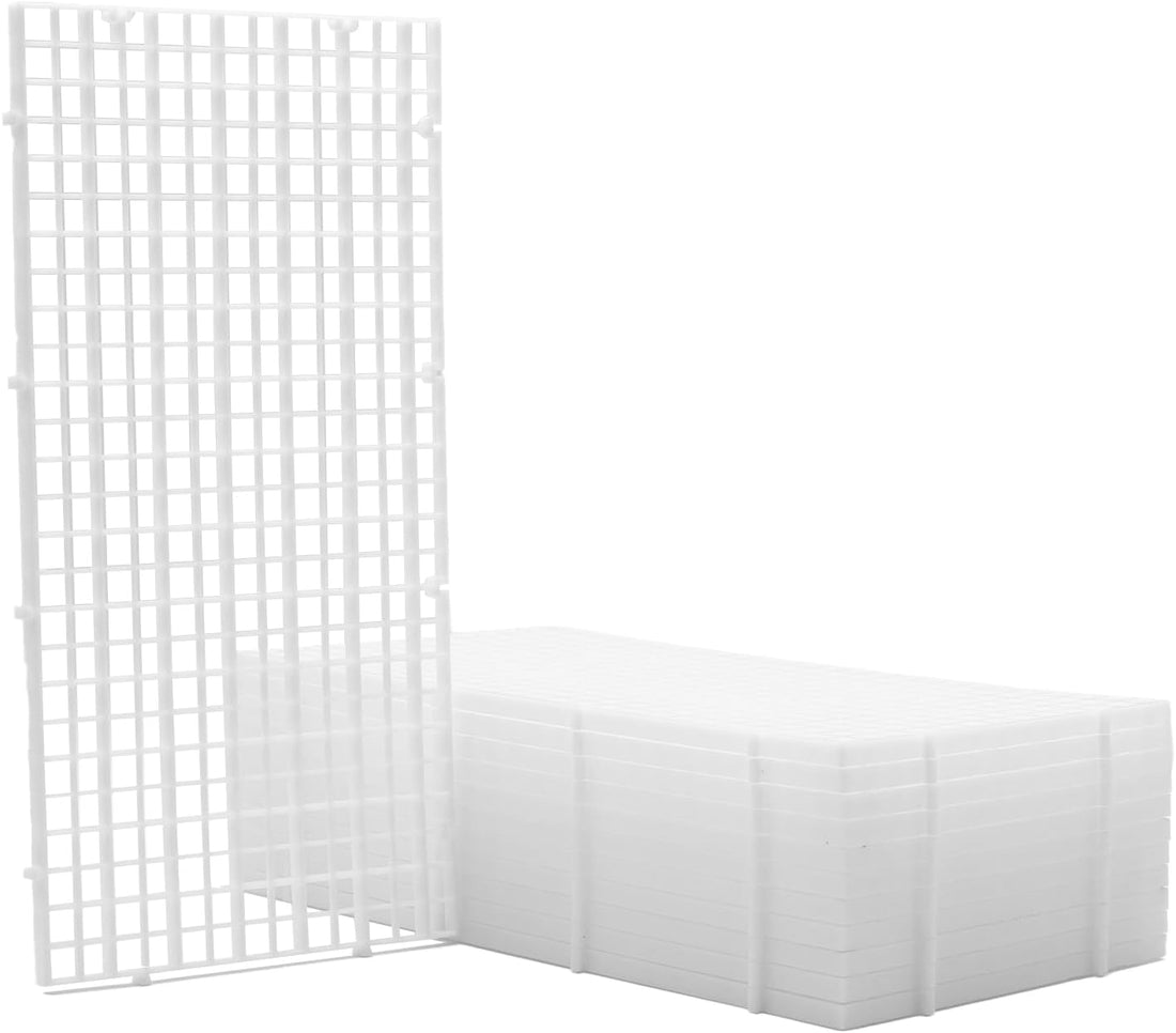 LINLAN 4 Pieces 5.9x11.8in Aquarium Grid Plastic, Fish Tank Divider