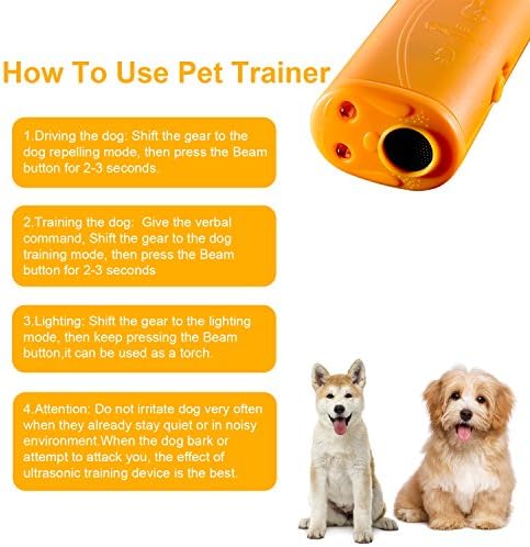 Frienda 3 in 1 LED Ultrasonic Dog Barking Device Stop Bark Trainer