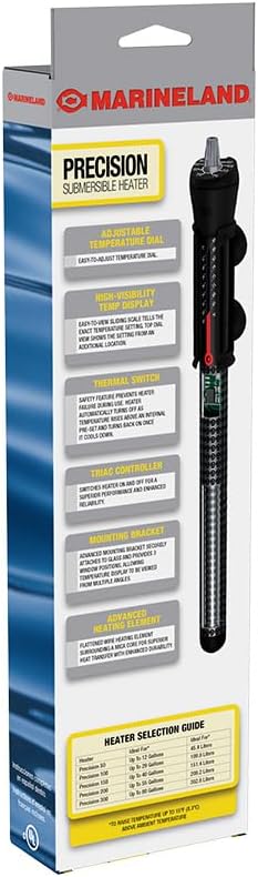 MarineLand 300W Precision Submersible Aquarium Heater