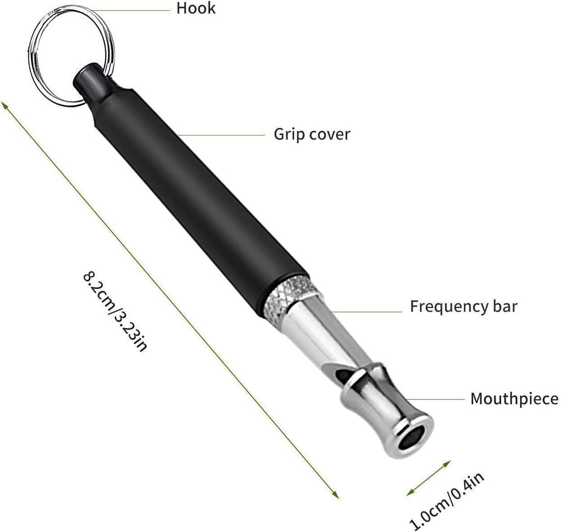 Dog Whistle 2 Pack Adjustable Ultrasonic Silent for Barking & Recall