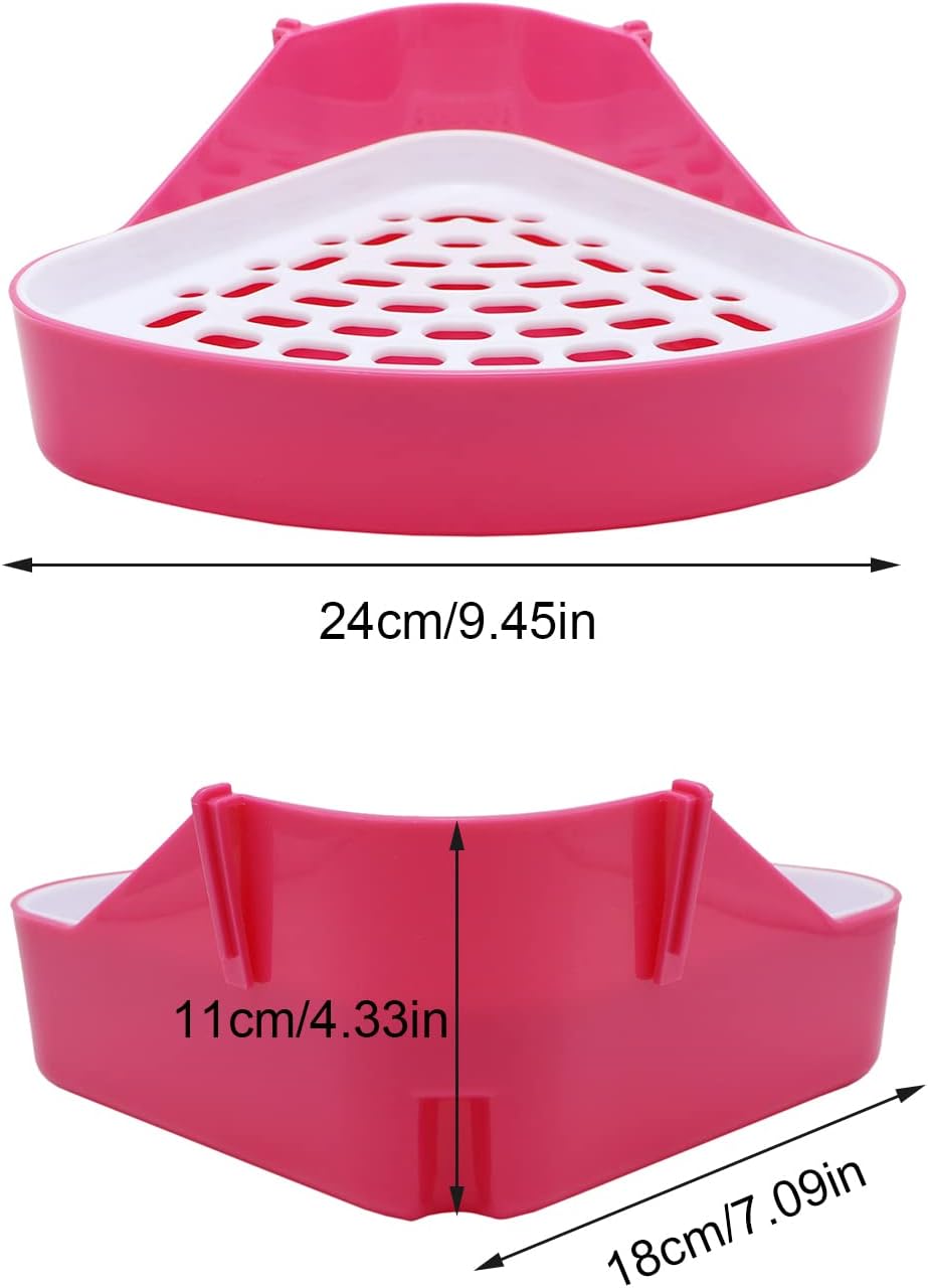 Litewoo Rabbit Litter Box Toilet Bunny Corner Potty for Guinea Pigs
