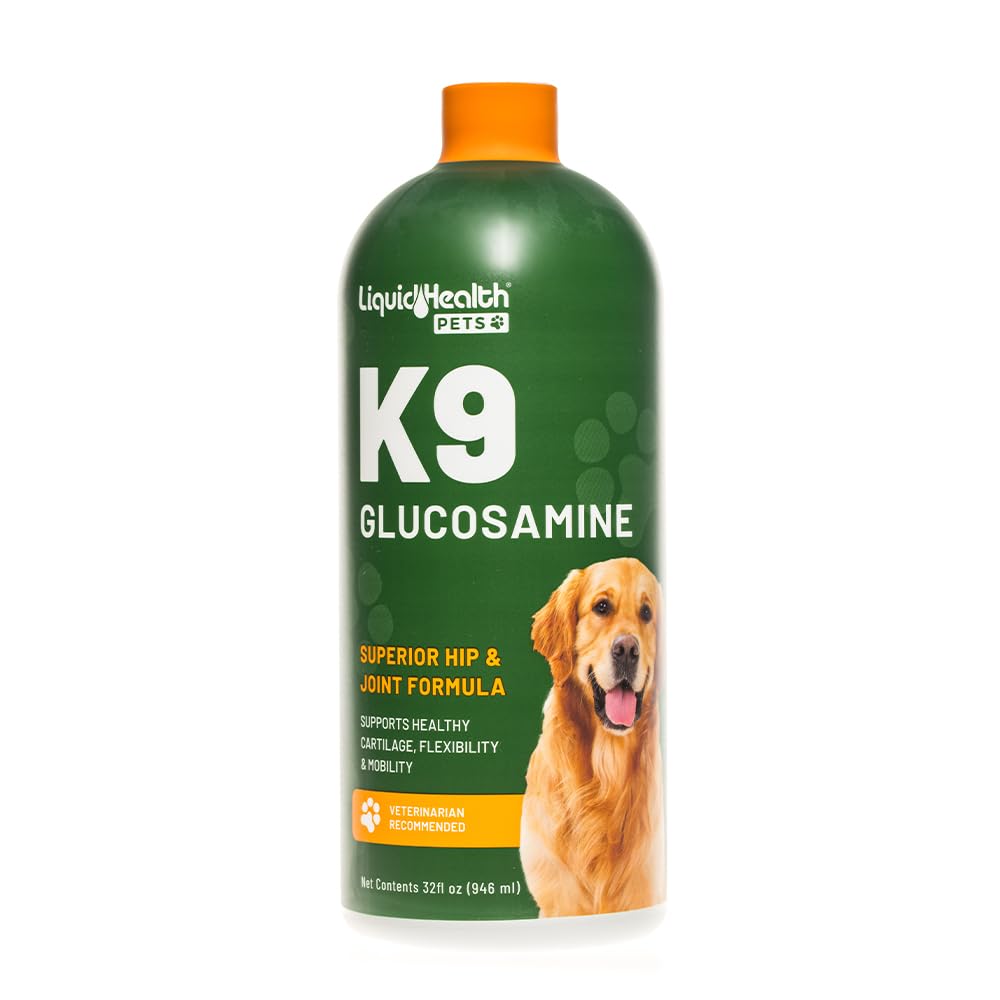 LIQUIDHEALTH Pets K9 Liquid Glucosamine for Dogs, Puppies