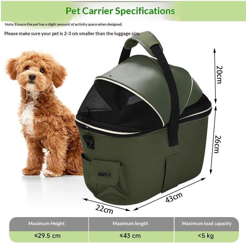 Dog Bike Basket Rear Seat, FVILIPUS 3-in-1 Waterproof Pet Bicycle