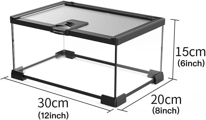 AWXZOM Mini Reptile Glass Terrarium Tank